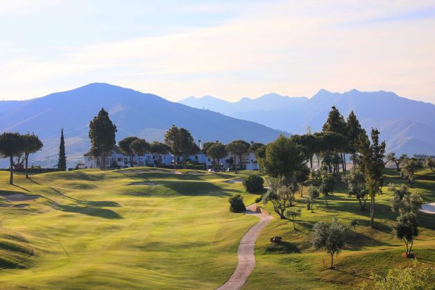 Asia course with buggy path to right of fairway at La Cala Golf Resort