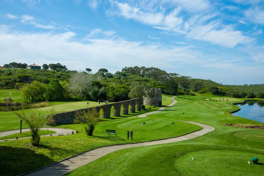 Old ruins by side of the golf course at Penha Longa Golf Course