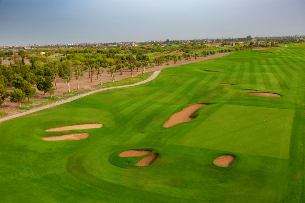 Sand traps at Noria Golf Club