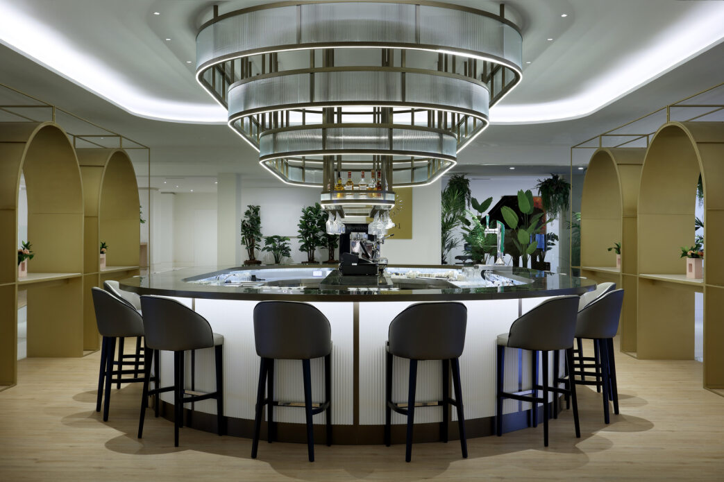 Bar with stools at Hard Rock Hotel Marbella in Puerto Banus