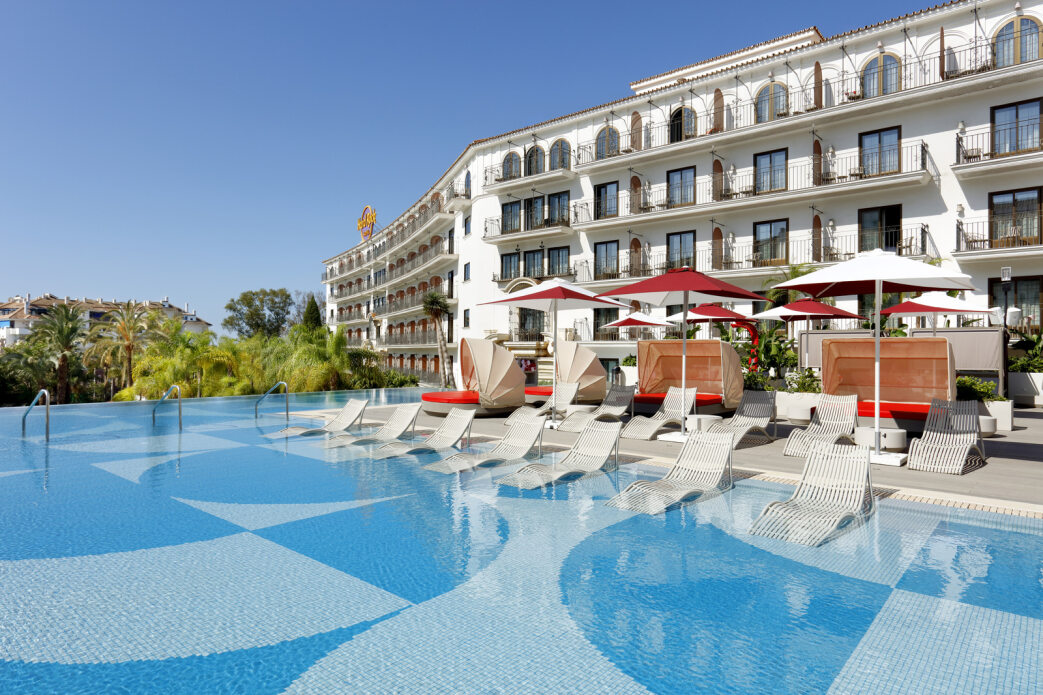 Outdoor swimming pool at Hard Rock Hotel Marbella