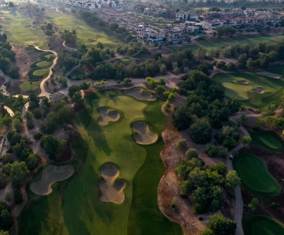 Ariel view of Jumeirah Golf Estates