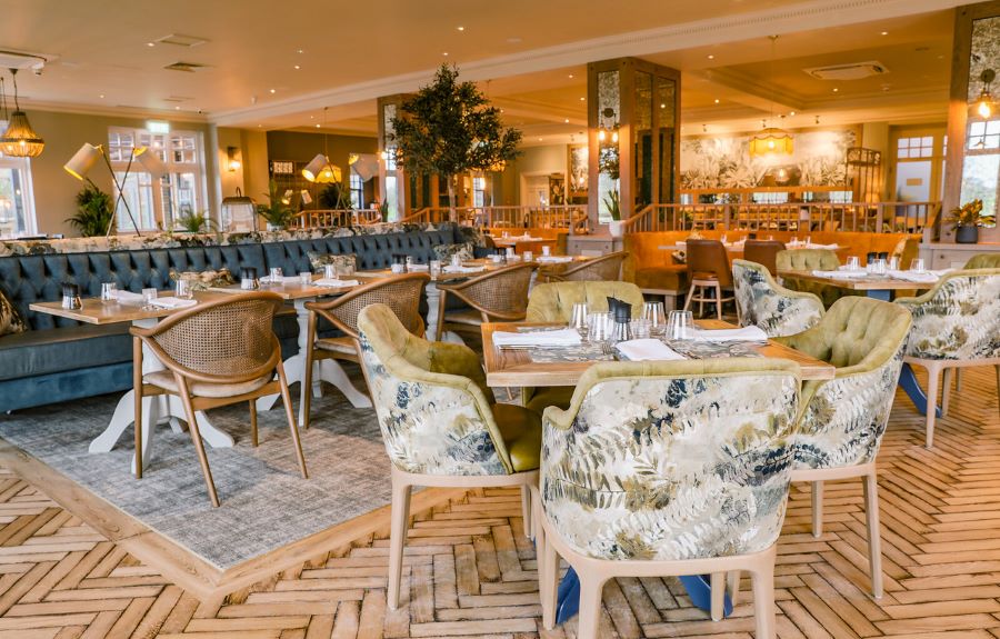 Patterned chairs at Belton Woods Hotel, Spa And Golf Resort