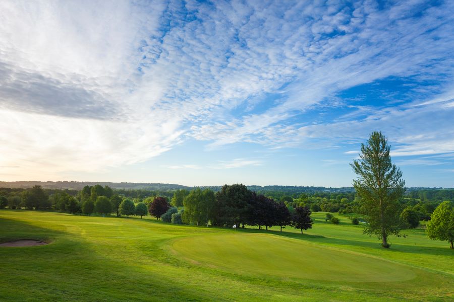 Blue sky with cloud at Belton Woods Hotel, Spa And Golf Resort overlooking the golf course