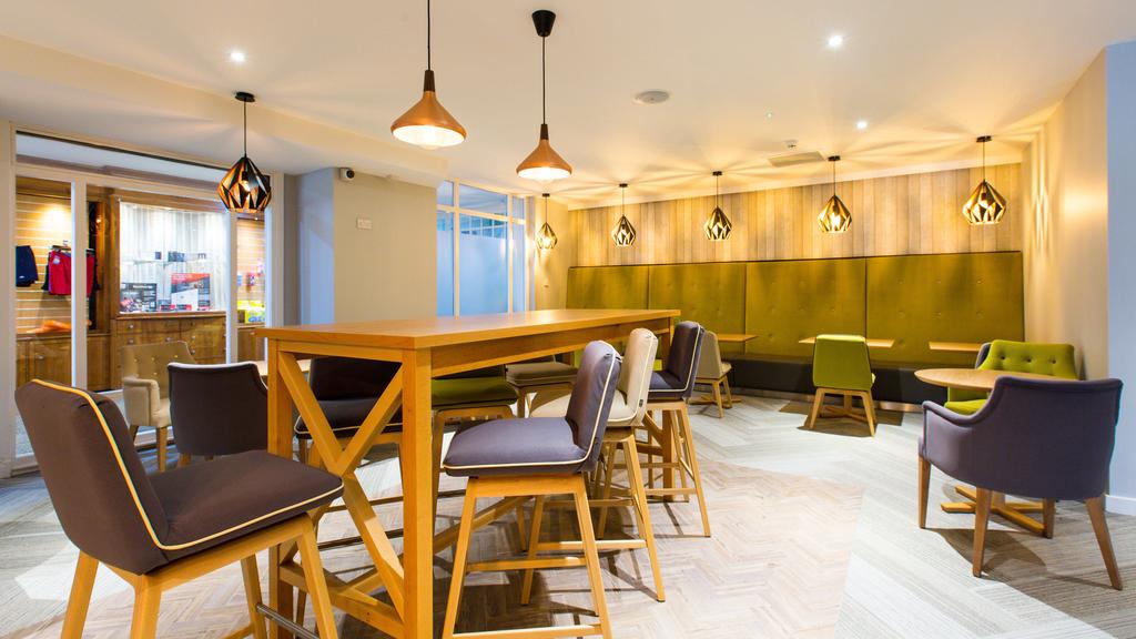 High table and stools in the bar area at East Sussex National