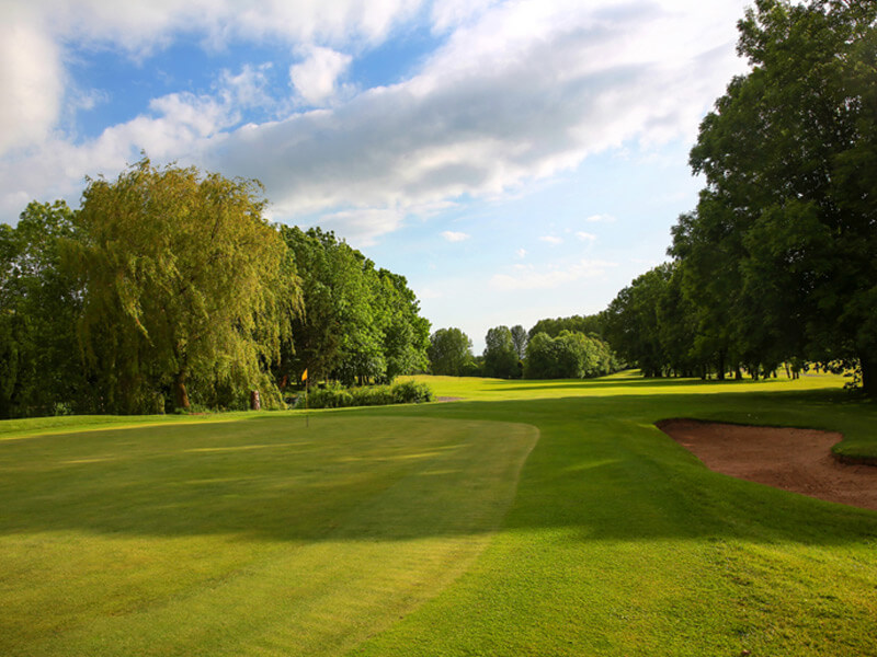 Golf course on a sunny day at Macdonald Hill Valley Hotel, Golf And Spa