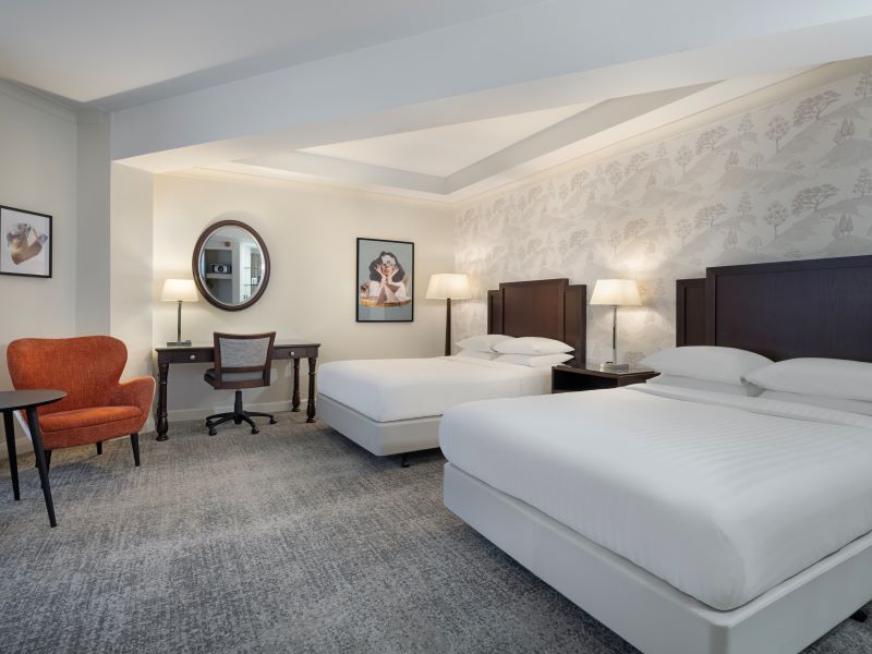 Twin beds at Delta Hotels by Marriott Worsley Park Country Club