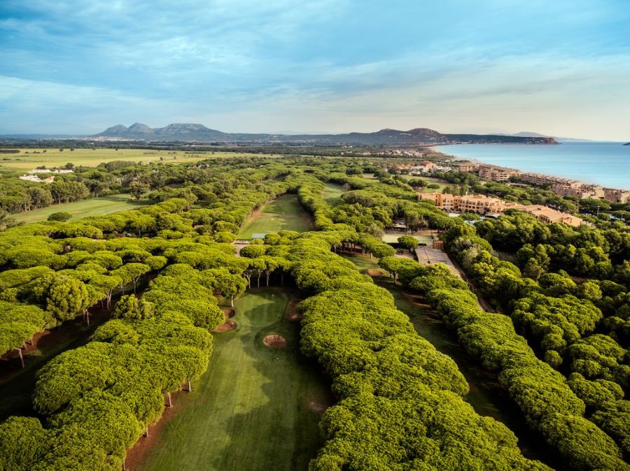 Golf Platja de Pals golf course which is next to La Costa Golf & Beach Resort in Costa Brava, Spain