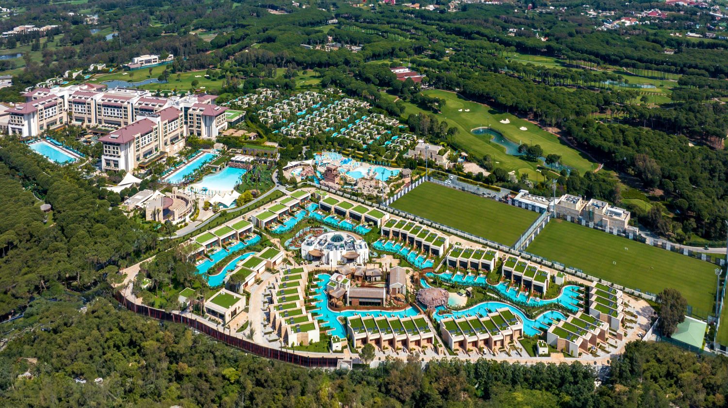 Regnum Carya Golf And Spa from the air