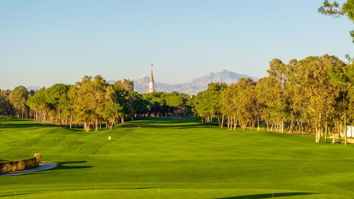 Mountains in the distance at Kaya Palazzo Golf Club