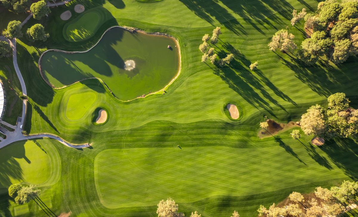 View from the air of Kaya Palazzo Golf Club