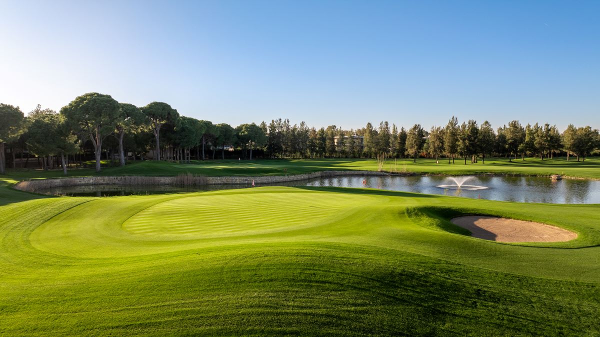 Trees lining the fairway at Kaya Palazzo Golf Club