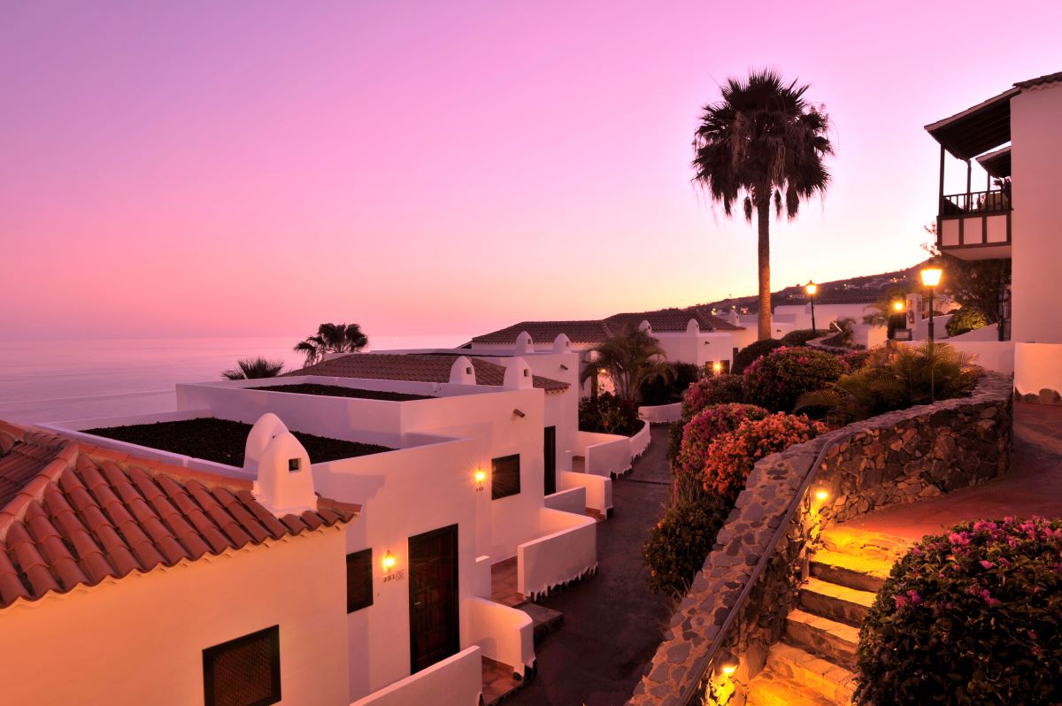 Sunset at Hotel Jardin Tecina in Spain