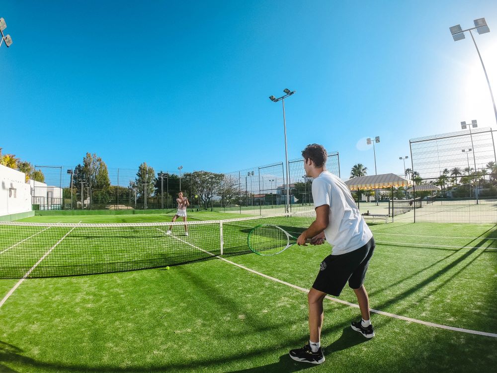 Tennis courts at Hotel Jardin Tecina