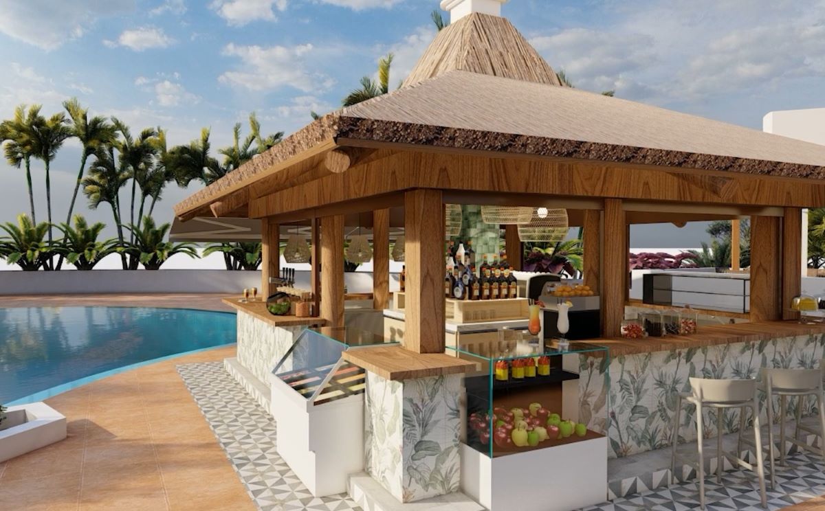 Pool bar at Hotel Jardin Tecina