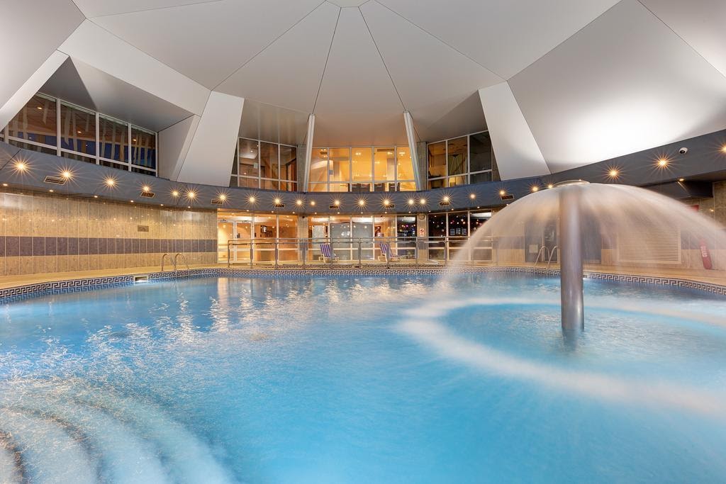 A view of the indoor swimming pool at St Mellion International Resort