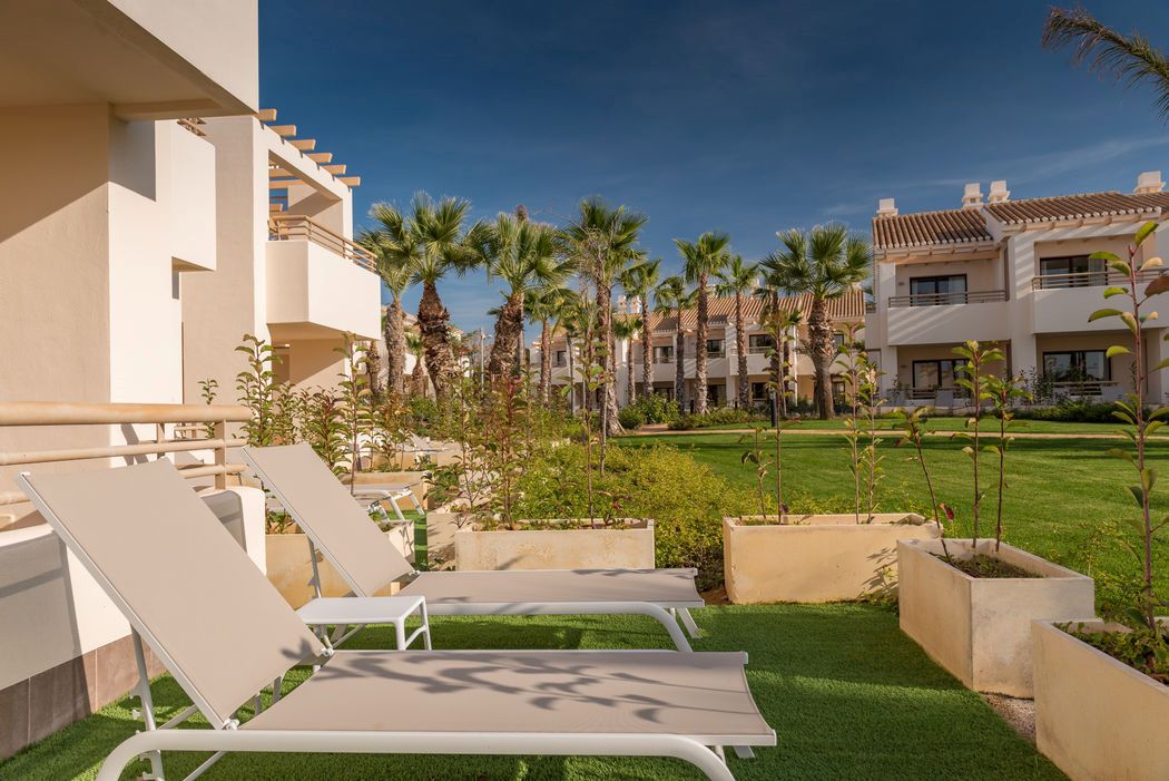 Sun loungers at Hacienda Del Alamo Golf Resort