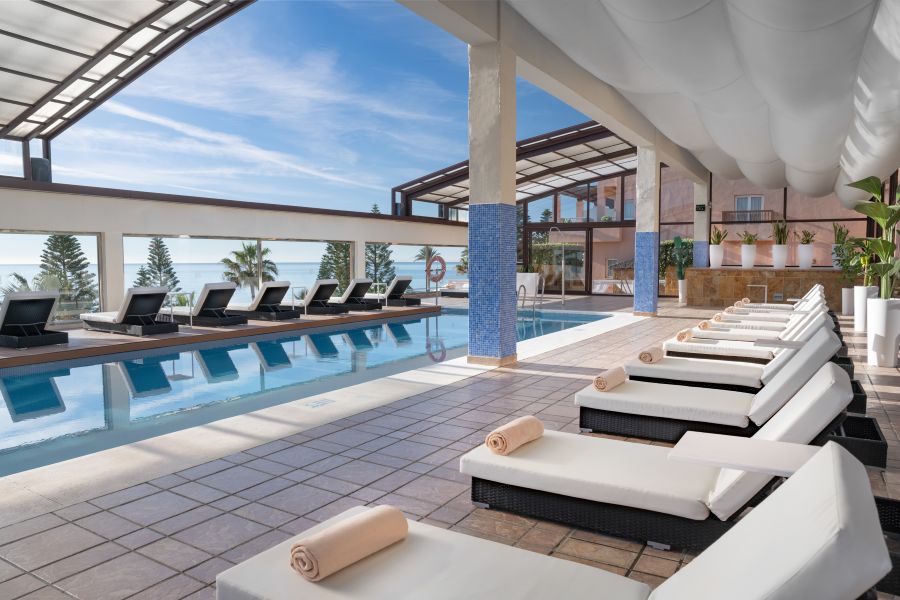 Loungers in the spa at Elba Estepona Gran Hotel & Thalasso Spa