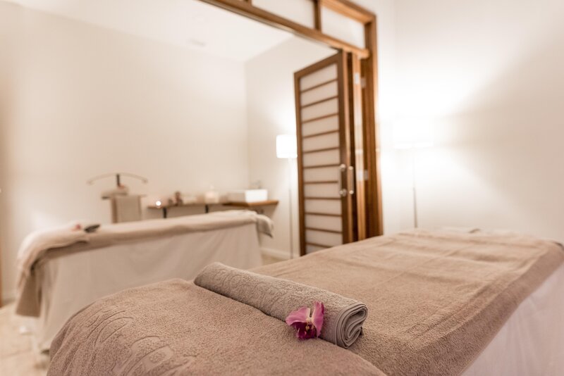 Spa treatment tables at GF Isabel